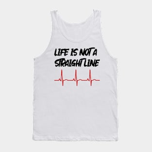 Life Is Not A Straight Line - ECG Edition Tank Top